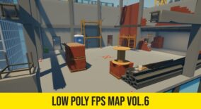 Low Poly FPS Map Vol.6 – Shooter Construction Map download
