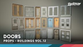 Buildings VOL.12 – Town Doors (Nanite & Low Poly) download