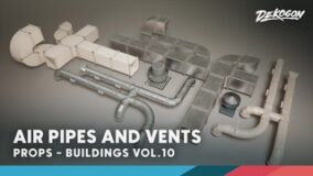 Buildings VOL.10 – Air Pipes and Vents (Nanite and Low Poly) download
