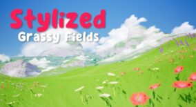 Stylized Grassy Fields Environment download