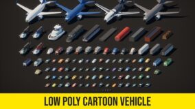 Low Poly Cartoon Vehicle download