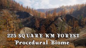 225 Square Km Procedural Forest download