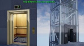 Two Elevator Systems (Glass Framed/Enclosed) download