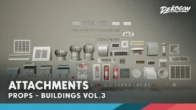 Buildings VOL.3 – Attachments (Nanite and Low Poly) download