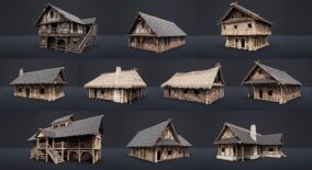 Enterable Medieval Houses and Cottages – v1 download