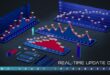 3D Line Chart Infographic download