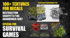 SURVIVAL GAME GRAFFITTI AND DIRT TEXTURE SET download