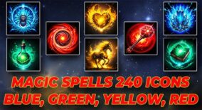 240 Magic Spell Icons 2D download