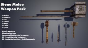 Crafting Stone Weapon Melee Pack download