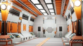 Sci-Fi Modular Kitbash Level download