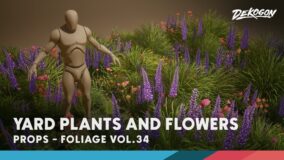 Foliage VOL.34- Yard Plants and Flowers (Low Poly) download