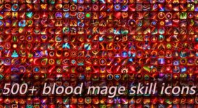 500+ blood mage skill icons download