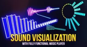 Sound Visualization With Music Player UI download