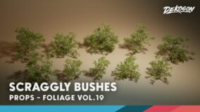 Foliage VOL.19 – Scraggly Bushes (Nanite and Low Poly) download