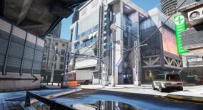 Cyberpunk street assets download