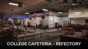 University Cafeteria Environment download