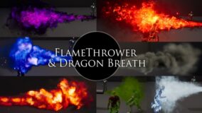 FlameThrower and Dragon Breath VFX ( with SFX ) download