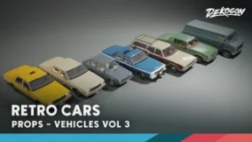 Vehicles VOL.3 – Retro Cars (Low Poly) download