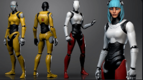 Female Mannequin Character for Stylized Female download