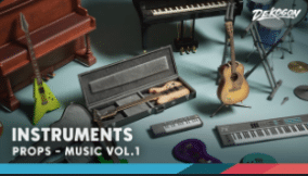 Musical Instruments VOL.1 (Nanite and Low Poly) download
