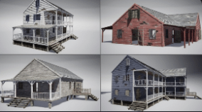 Wooden houses download