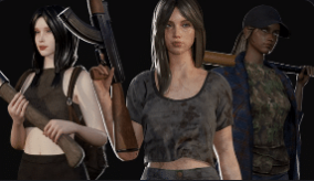 Customizable Survival Girl download