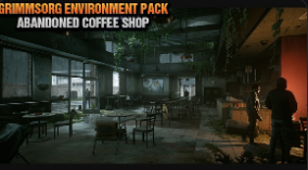 Post Apocalyptic Abandoned Coffee Shop Drive Thru download