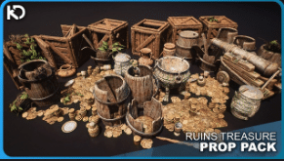 Ruins Treasure Prop Pack download