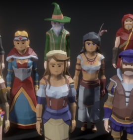 POLYGON Fantasy Characters download