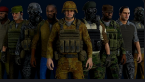 Modular military character download
