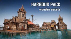 Harbour Pack – Wooden Modular Assets download