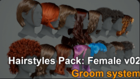 Hairstyles Pack: Female v02 download