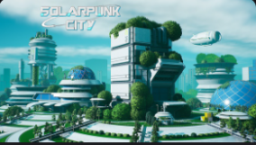 Stylized Solarpunk City download