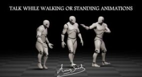 Talk while walking or standing animations download