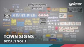 Decals VOL.1 – Town Signs download