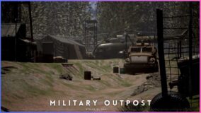 Deserted Military Outpost in the Forest Environment download