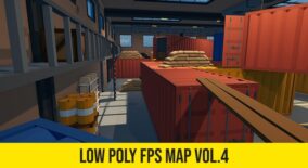 Low Poly FPS Map Vol.4 – Shooter Warehouse Map download