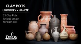 Clay Pots (Nanite + Lowpoly) download