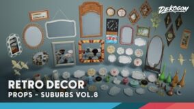 Suburbs VOL.8 – Retro Decor (Nanite and Low Poly) download