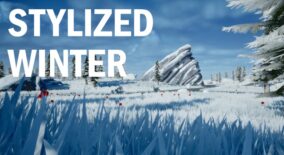 Stylized Winter Forest download