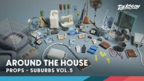 Suburbs VOL.5 – Around the House Retro (Nanite and Low Poly) download