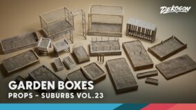 Suburbs VOL.23 – Garden Boxes (Nanite and Low Poly) download