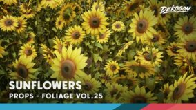Foliage VOL.25 – Sunflowers (Low Poly) download