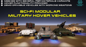 Sci-Fi Modular Hover Vehicles download