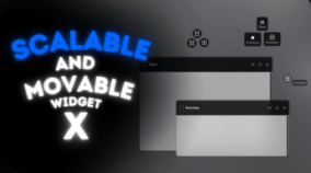 Scalable and Movable Widget X download