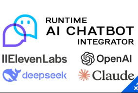 Runtime AI Chatbot Integrator (ElevenLabs, OpenAI, DeepSeek, Claude) +TTS download