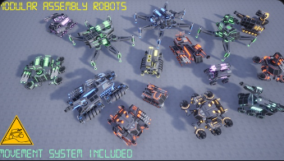 Modular Low Poly Robots download