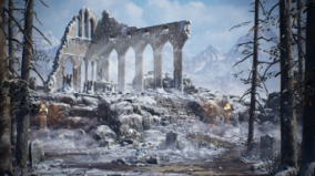 Modular Gothic Temple (medieval/winter/snow) download