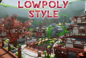 Lowpoly Style Asia Environment download