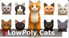 LowPoly Cats download